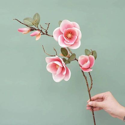 Magnolia Branch Silk Artificial Flower