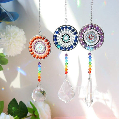 Mandala Pendant Suncatchers Set