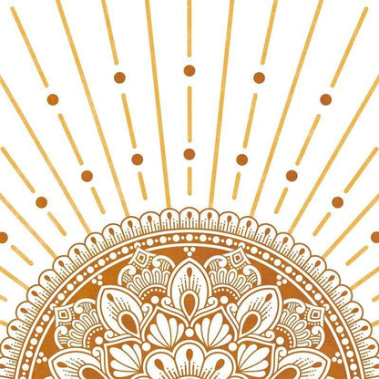 Mandala Sun and Moon Canvas Wall Art