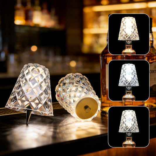 3-Color Touch Rechargeable Wireless Bottle Lamp