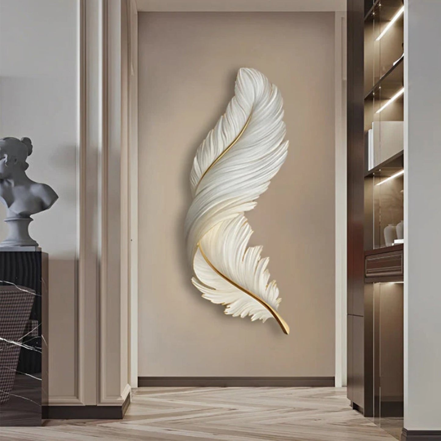 Feather LED Wall Lights - Remote Control