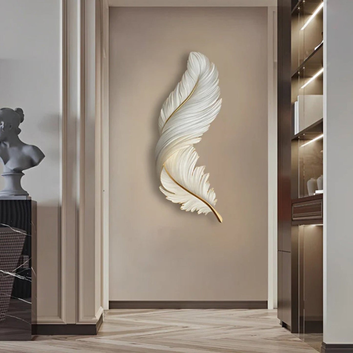 Feather LED Wall Lights - Remote Control