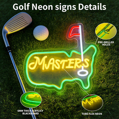 Masdio Golf Dimmable Neon Sign Wall Decor Gift