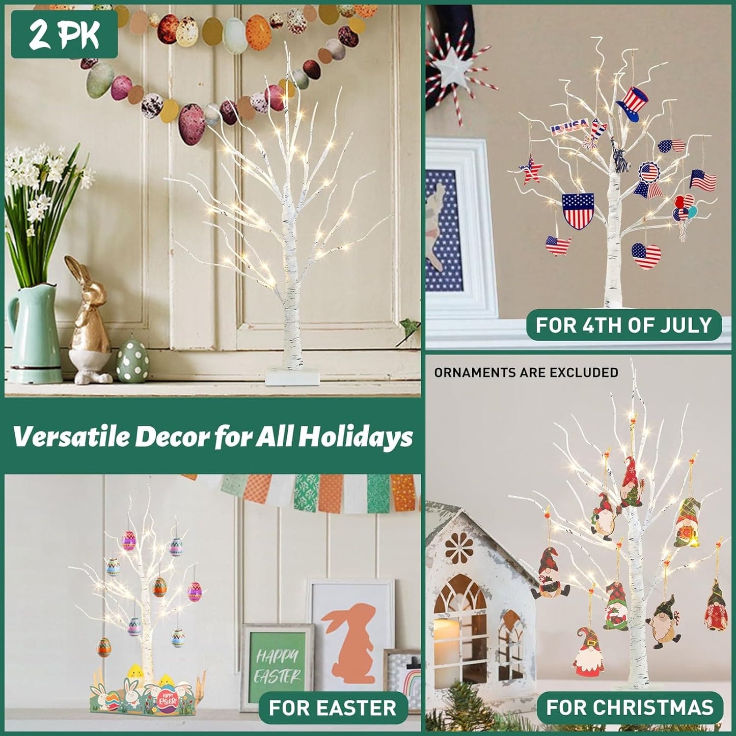 LED Birch Tree Light