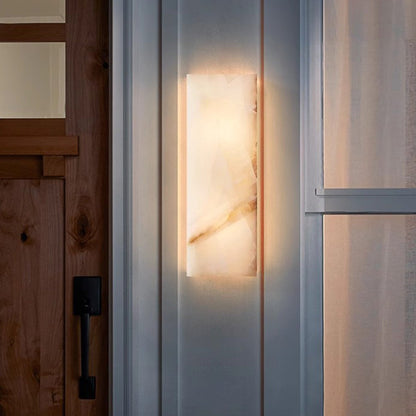 Marmor-Außenwandleuchte