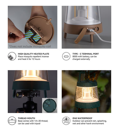 Strahlende LED-Campinglaterne