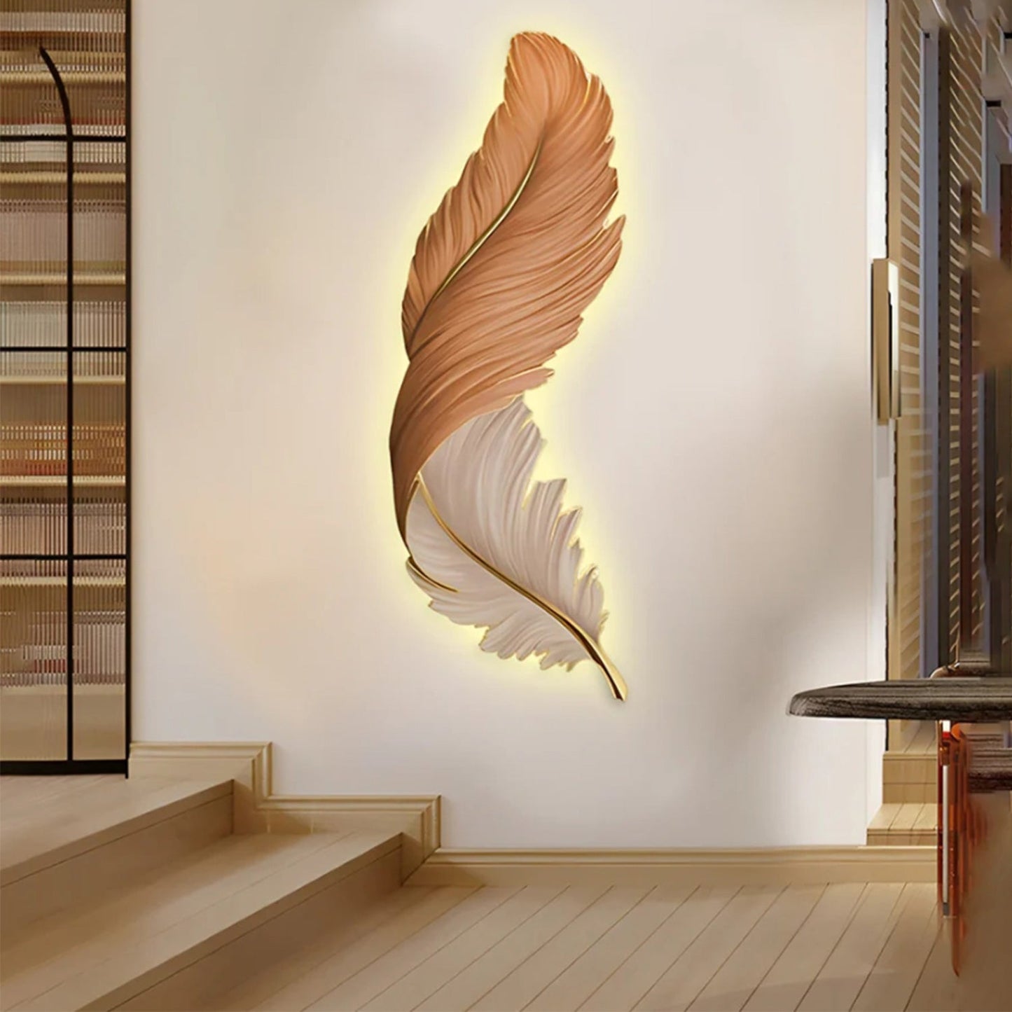 Feather LED Wall Lights - Remote Control