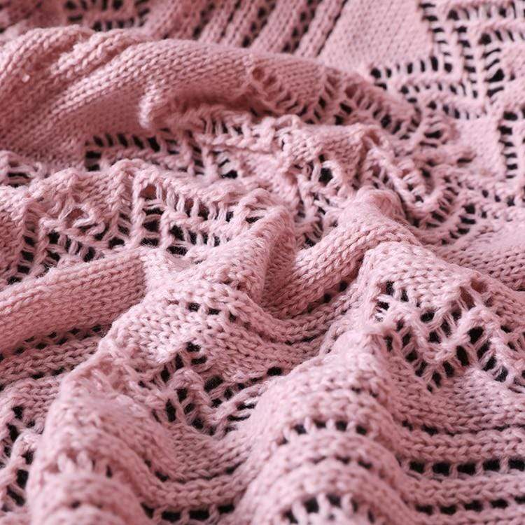 Maysville Hollow- Out Throw Blankets & Throws