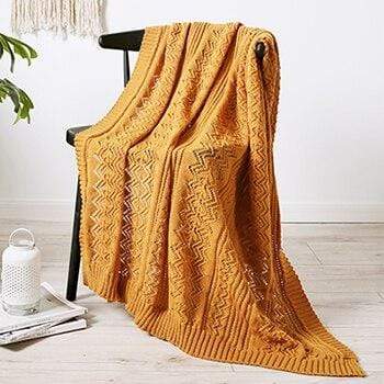 Maysville Hollow- Out Throw Blankets & Throws