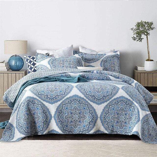 Medallion Mandala Cotton Bedspread Quilts & Sets