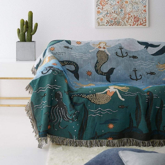 Mermaid Throw Blanket Blankets & Throws