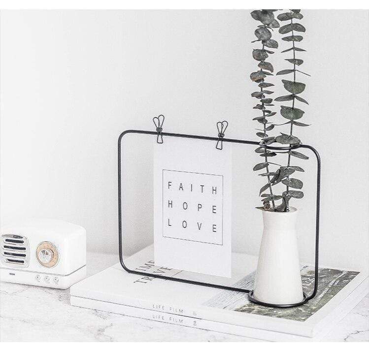 Metal Plant Pot Stand & Photo Frame Clip