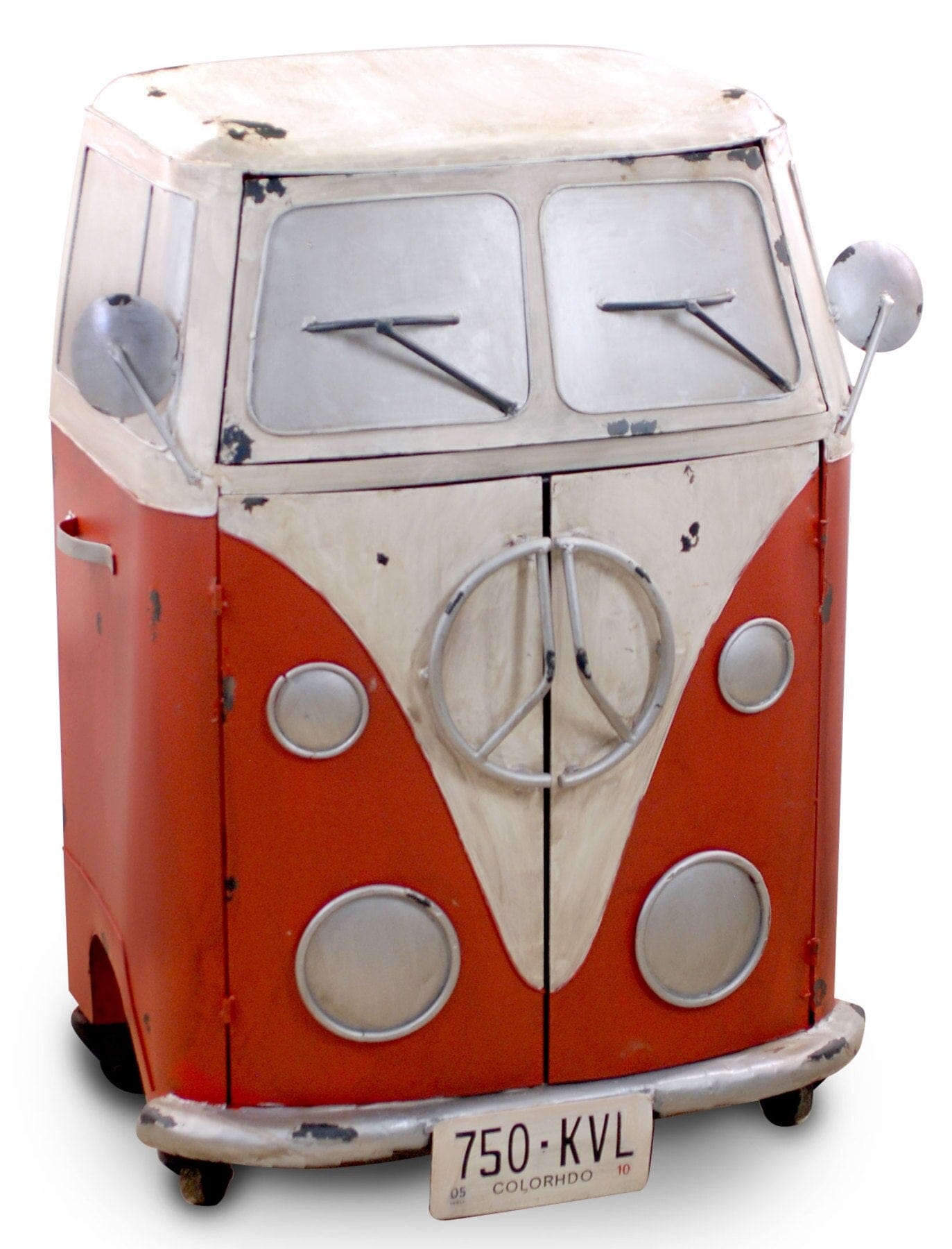 Metal Retro Red Van Cabinet