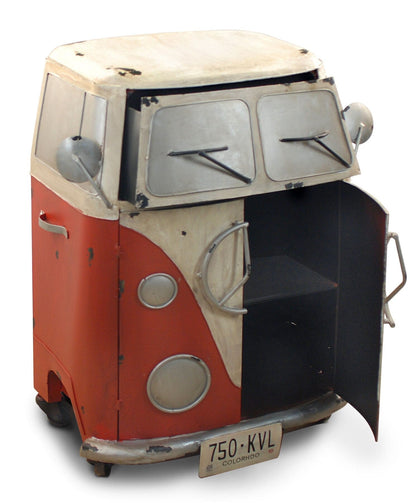 Metal Retro Red Van Cabinet