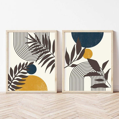 Mid-Century Nature Canvas Wall Art