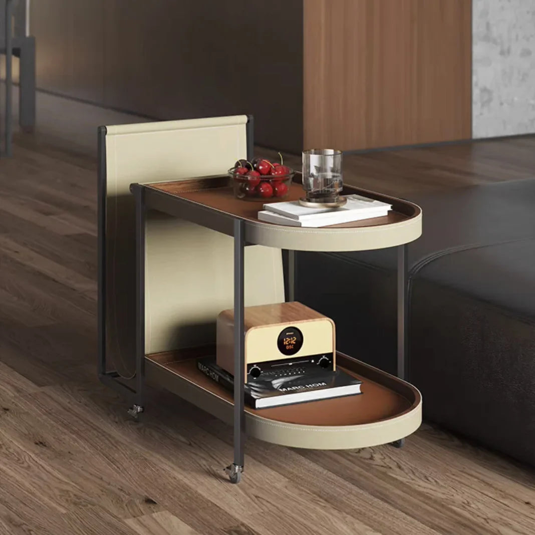 Minimalist Leather Side Table Coffee Table