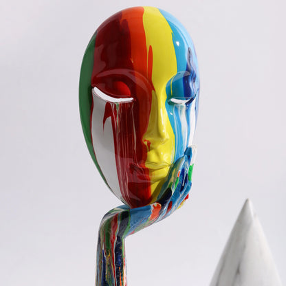 Modern Abstract Woman Mask