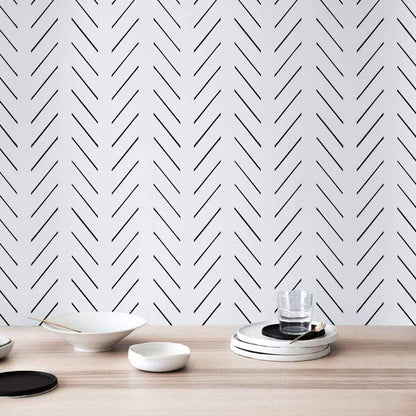 Modern Delicate Herringbone Wallpaper Wallpapers