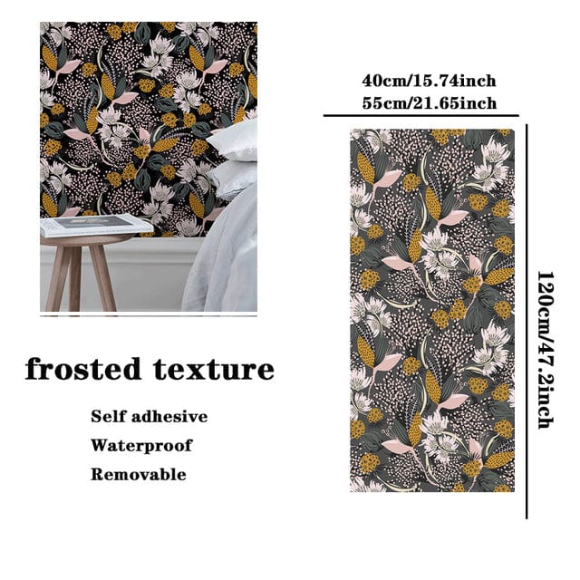 Modern Floral Peel And Stick Wallpaper