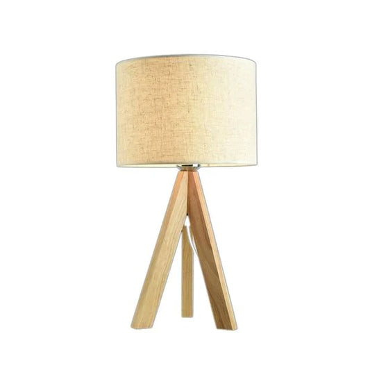 Modern Wood Bedside Lamp