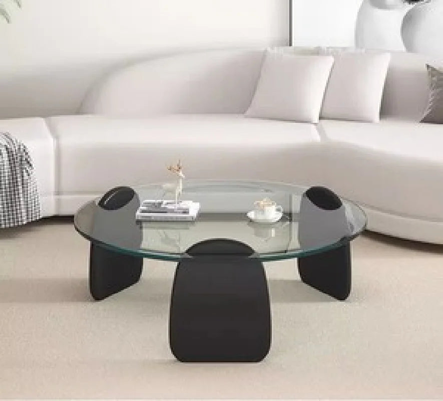 Ensemble de table basse en verre simpliste