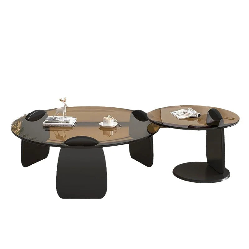 Ensemble de table basse en verre simpliste