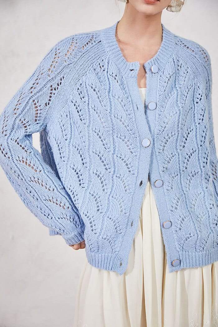 Mohair Knitted Cardigan Sweater Sweater