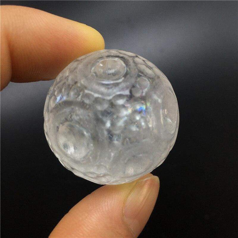 Moon Carved Clear Quartz Crystal