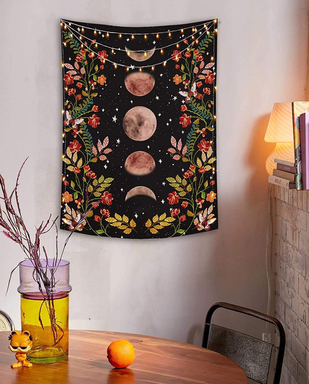 Moon Floral Tapestry