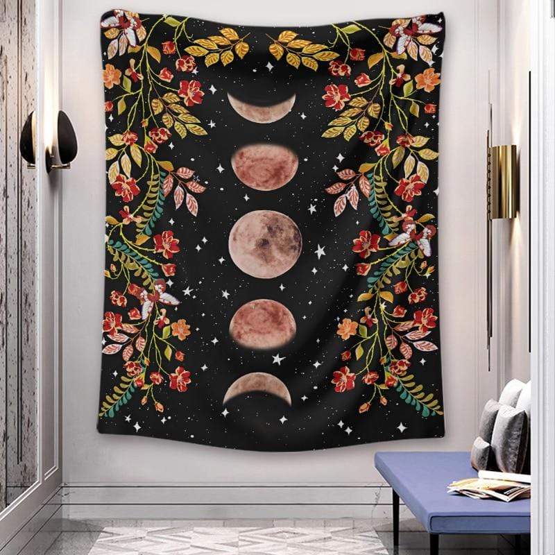 Moon Floral Tapestry