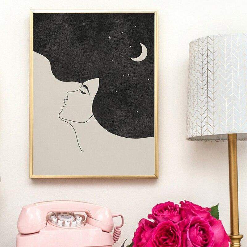 Moon On My Mind Canvas Wall Art