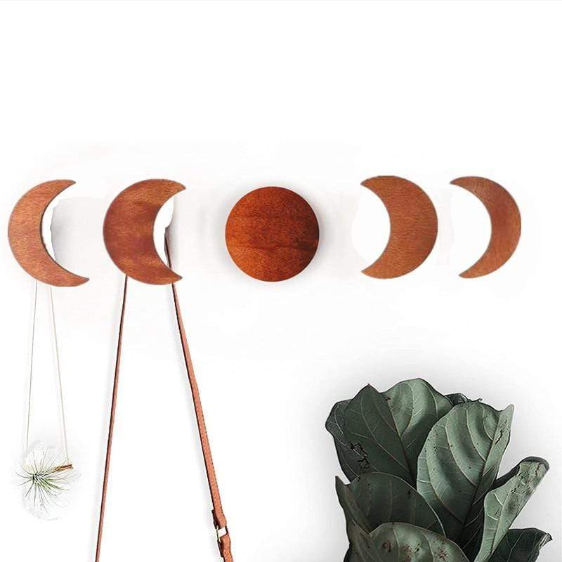 Moon Phases Wall Hooks