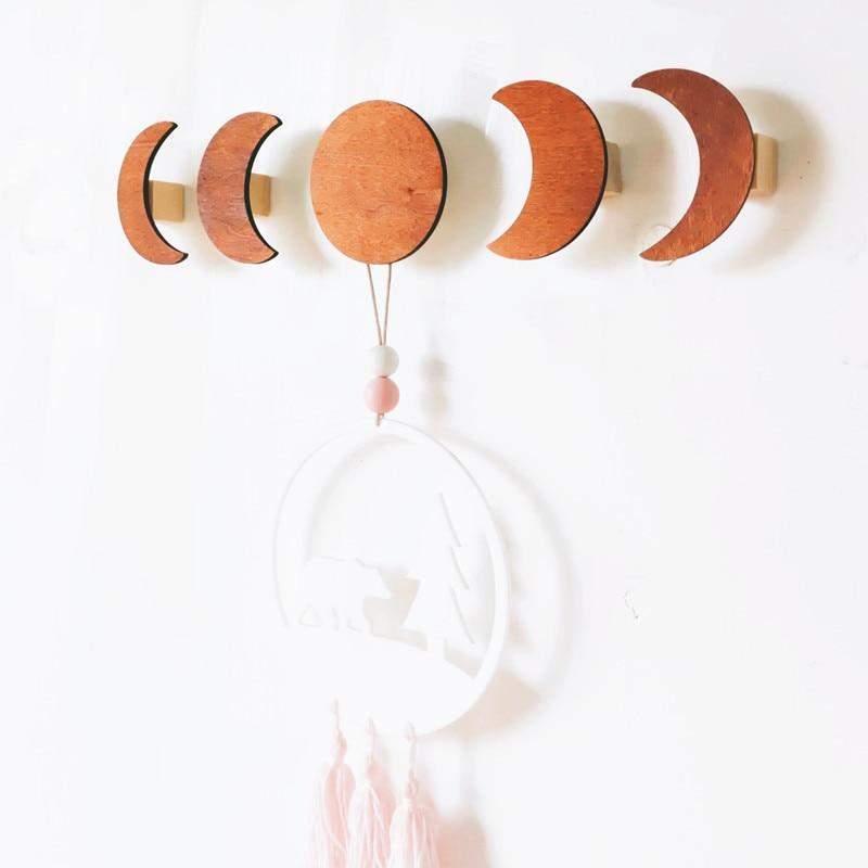 Moon Phases Wall Hooks