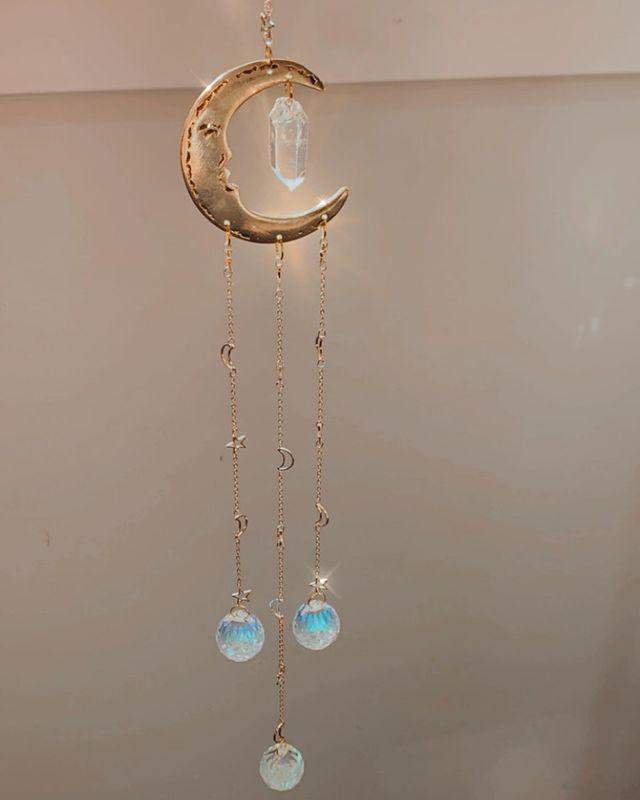 Moon Suncatcher Crystal Prism