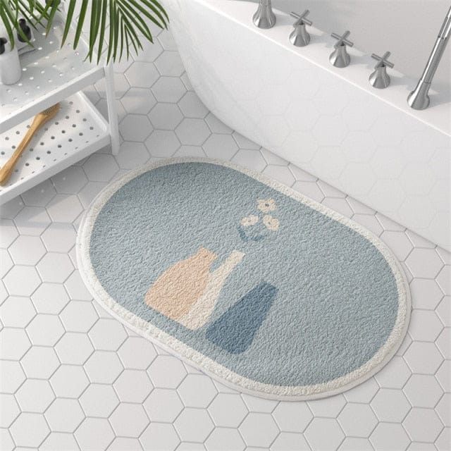 Morandi Semicircle Bath Mat