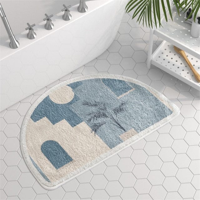 Morandi Semicircle Bath Mat