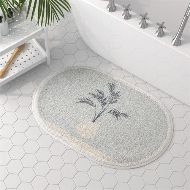 Morandi Semicircle Bath Mat