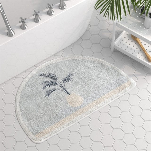 Morandi Semicircle Bath Mat