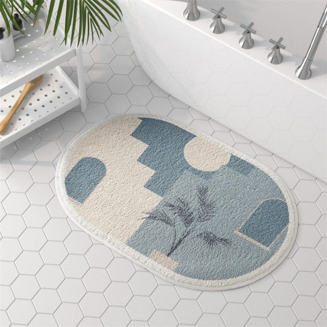 Morandi Semicircle Bath Mat