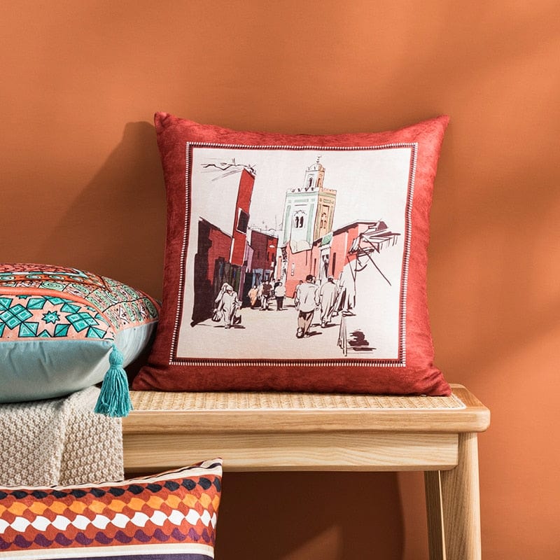 Moroccan Geometric Cushion Cover