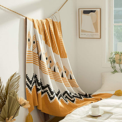 Moroccan Tassel Throw Blanket Blankets & Throws