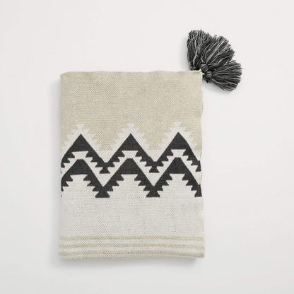 Moroccan Tassel Throw Blanket Blankets & Throws