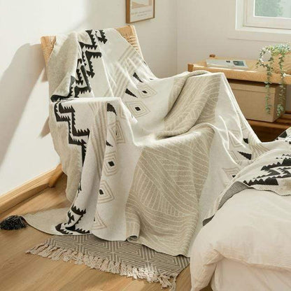 Moroccan Tassel Throw Blanket Blankets & Throws