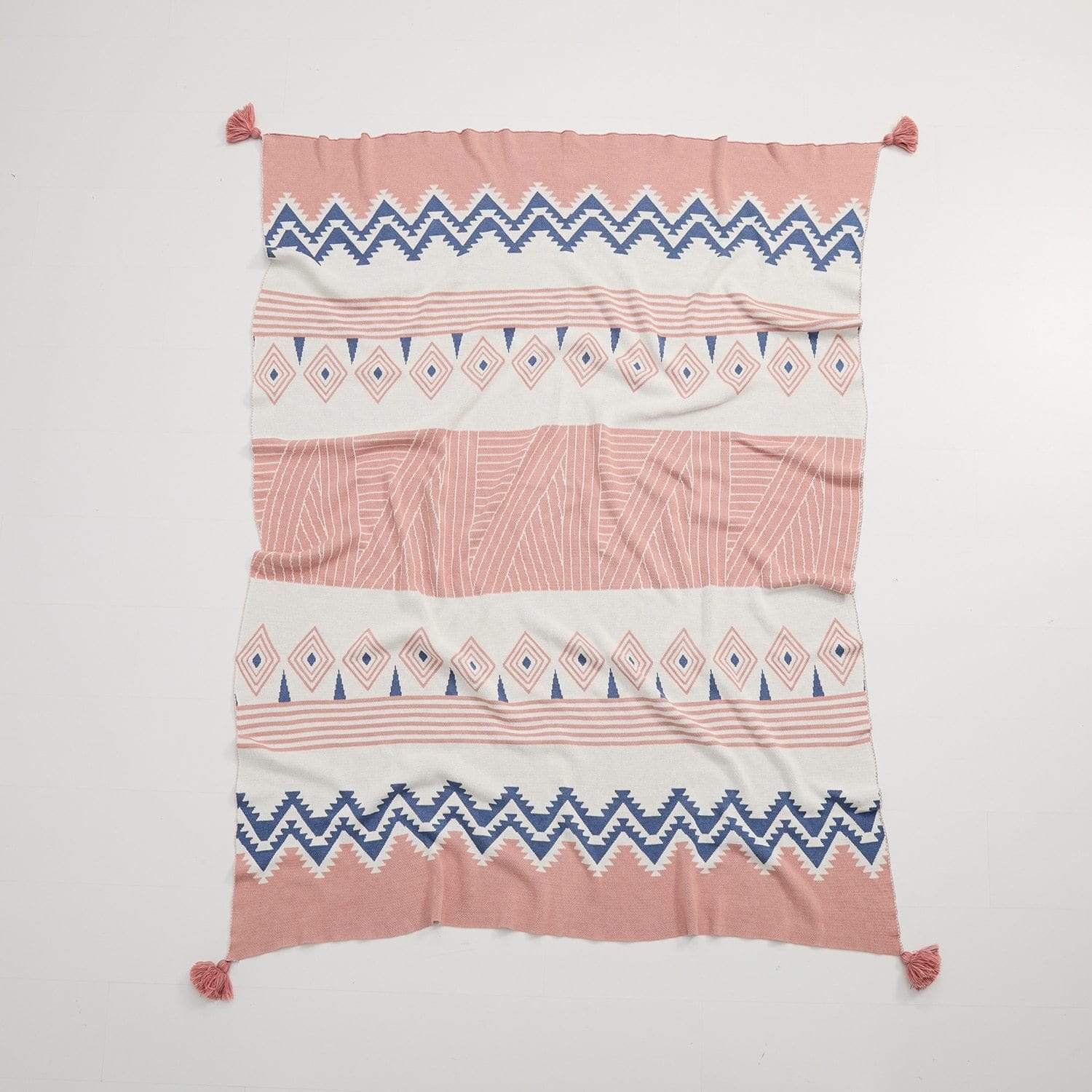 Moroccan Tassel Throw Blanket Blankets & Throws