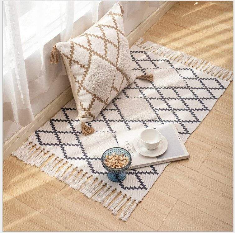 Morocco Tassels Floor Mat Rugs