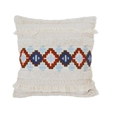 Morocco Tufting Ivory Cushion Cover