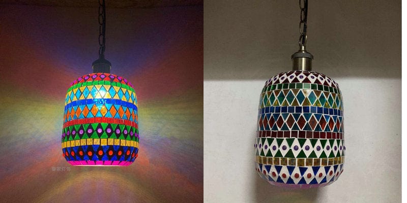 Mosaic Boho Chandelier