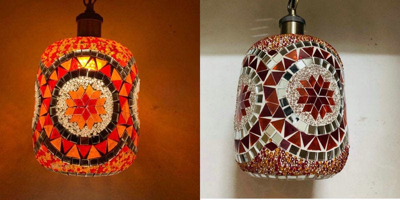 Mosaic Boho Chandelier