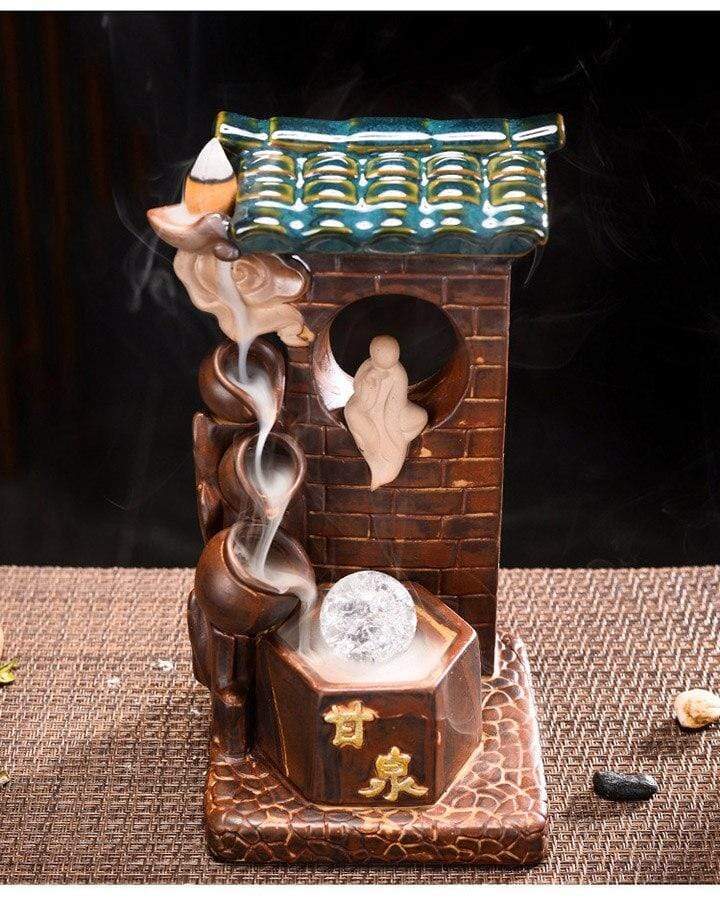 Mountain Spring Waterfall Incense Burner