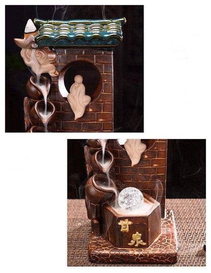 Mountain Spring Waterfall Incense Burner